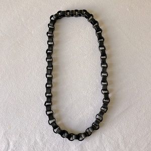 kate spade Saturday leather chain necklace, super rare